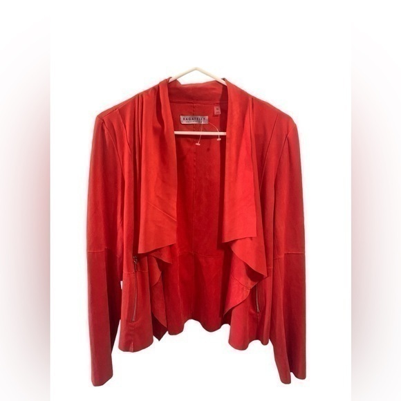 bagatelle Jackets & Blazers - Bagatelle Collection Faux Suede Waterfall Jacket Size Medium NWT